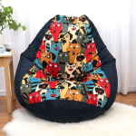 Ghế Lười Hạt Xốp Tựa Lưng Hình Thú Ngộ Nghĩnh