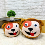 Ghế Lười Hình Thú Vải Nhung Lạnh Họa Tiết Chó Nâu