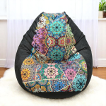 Ghế Lười Quả Lê Họa Tiết Thổ Cẩm Tinh Tế