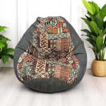 Ghế Lười Thư Giãn Dáng Lê Họa Tiết Thổ Cẩm