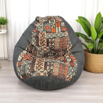 Ghế Lười Thư Giãn Dáng Lê Họa Tiết Thổ Cẩm