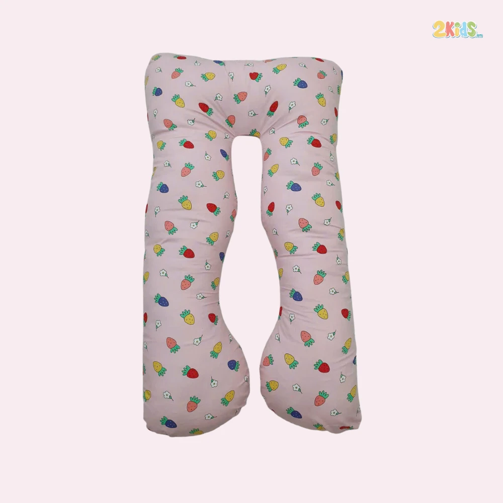 Gối ôm bà bầu chữ U chất liệu cotton ngộ nghĩnh