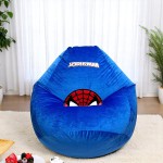 Ghế Lười Hạt Xốp Vải Nhung Hình Siêu Nhân Spiderman