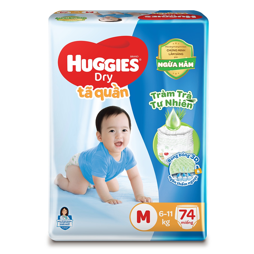 Bỉm - Tã quần Huggies Dry Size M (6-11 Kg)