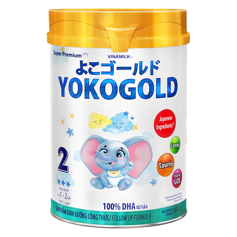 Sữa Vinamilk Yoko Gold Số 2 850g (1-2 Tuổi)